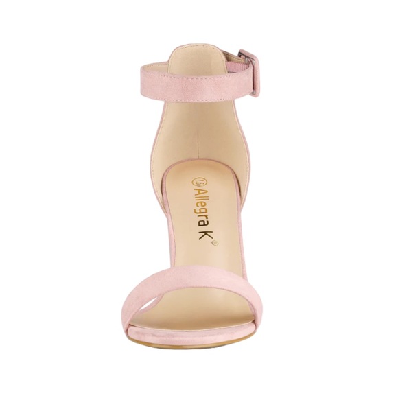 NWOB Allegra K Chunky Heel Ankle Strap Sandals - Picture 3 of 16